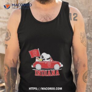 snoopy and woodstock drive car indiana shirt tank top