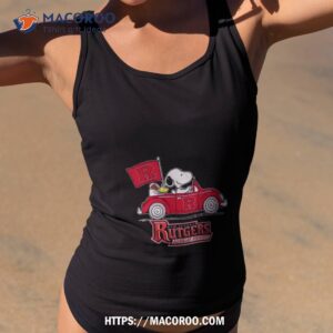 Snoopy And Woodstock Driver Car Rutgers Scarlet Knights 2023 Shirt