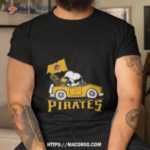 Snoopy And Woodstock Driving Car Pittsburgh Pirates Shirt