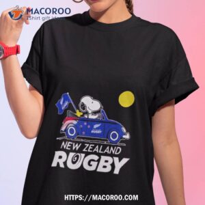 Snoopy And Woodstock New Zealand Rugby On Car 2023 Shirt