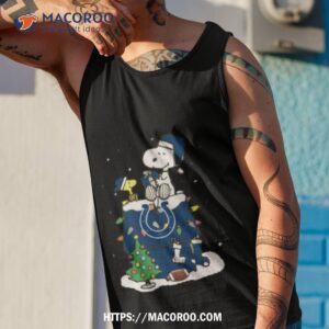 snoopy indianapolis colts christmas shirt tank top 1