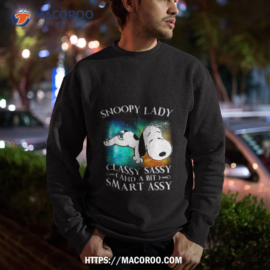 Snoopy Lady Classy Sassy And A Bit Smart Assy Shirt Snoopy Lady Classy Sassy And A Bit Smart Assy Shirt