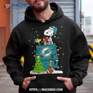 Snoopy Miami Dolphins Christmas Shirt