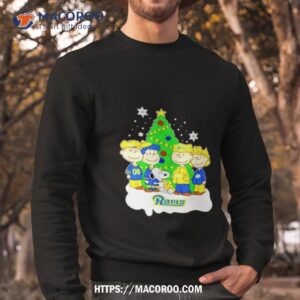 snoopy the peanuts los angeles rams christmas shirt sweatshirt
