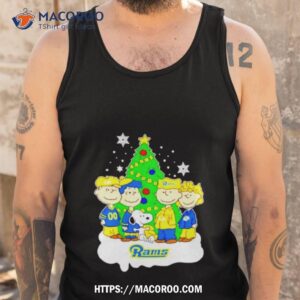 snoopy the peanuts los angeles rams christmas shirt tank top