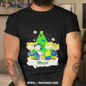 Snoopy The Peanuts Los Angeles Rams Christmas Shirt