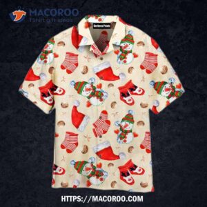 Snowman Christmas Is Coming Pattern Pink And Red Aloha Hawaiian Shirt