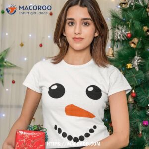 snowman face shirt christmas costume tshirt 2