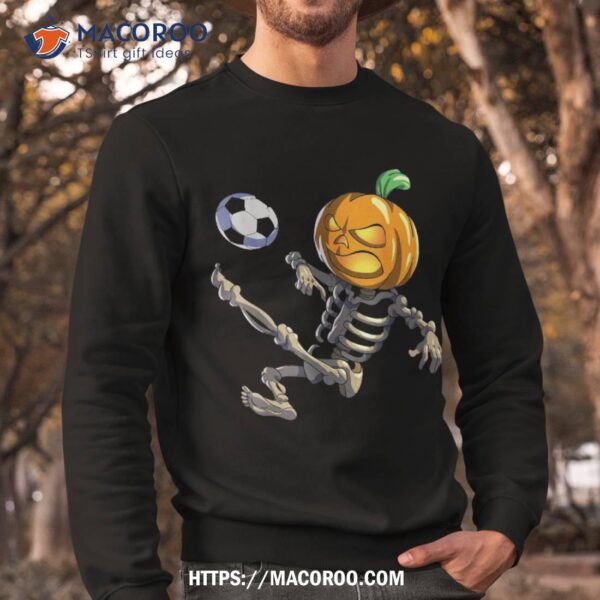 Soccer Skeleton Halloween Boys Shirt