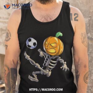 soccer skeleton halloween boys shirt tank top