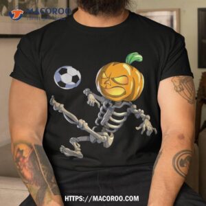 soccer skeleton halloween boys shirt tshirt