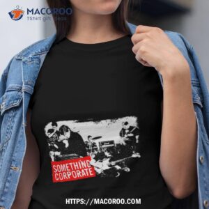 something corporate band retro photo shirt tshirt