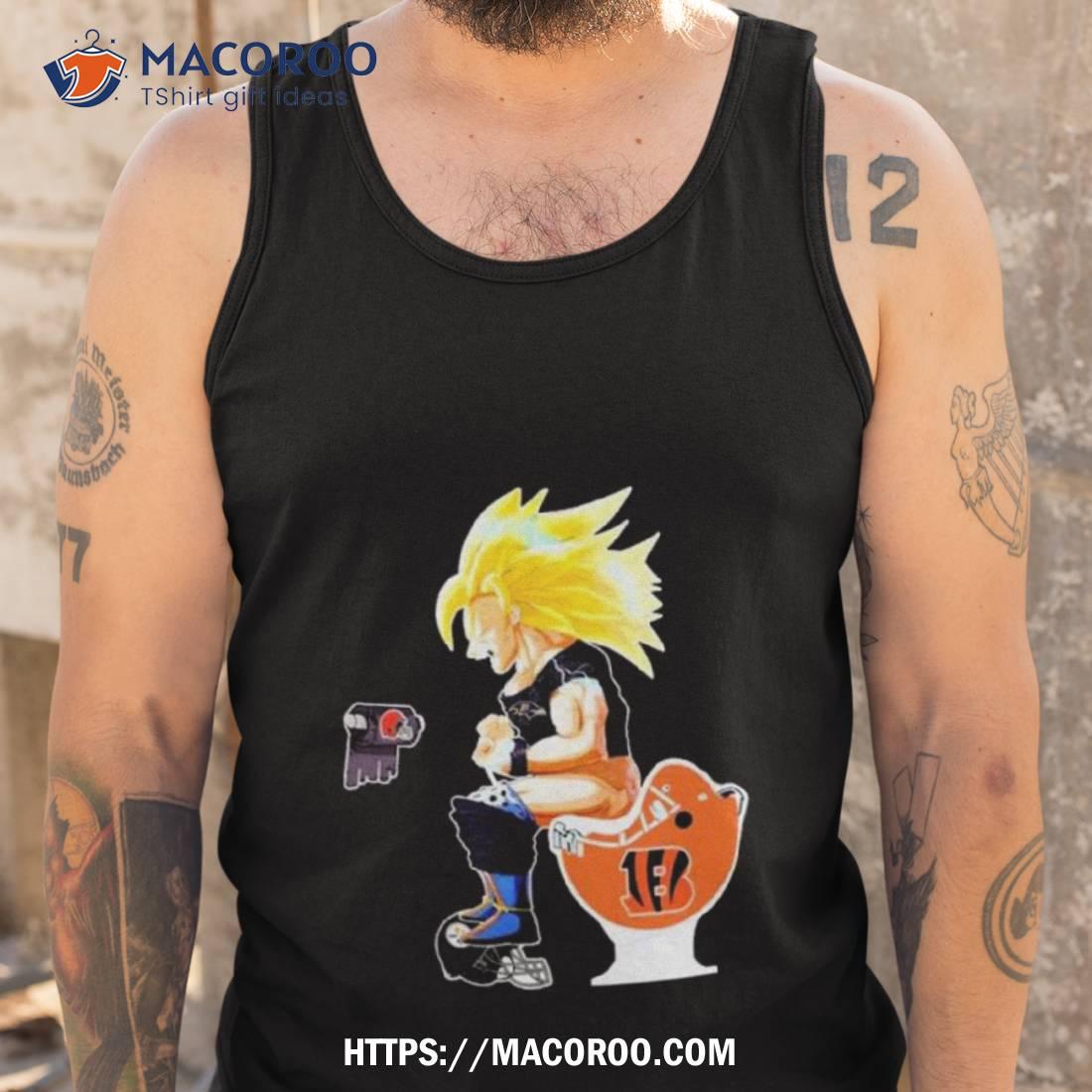 Son Goku Baltimore Ravens Shitting On Toilet Cincinnati Bengals And Other Teams 2023 Shirt Son Goku Baltimore Ravens Shitting On Toilet Cincinnati Bengals And Other Teams 2023 Shirt