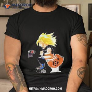 Son Goku Baltimore Ravens Shitting On Toilet Cincinnati Bengals And Other Teams 2023 Shirt