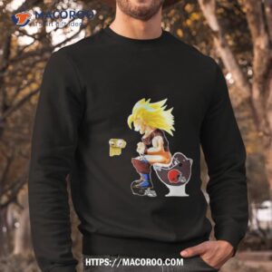 son goku cincinnati bengals shitting on toilet cleveland browns and other teams 2023 shirt sweatshirt