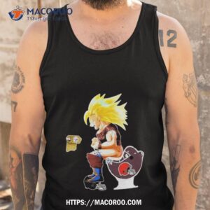son goku cincinnati bengals shitting on toilet cleveland browns and other teams 2023 shirt tank top