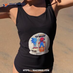 Sonic And Mario Play Pac Man Game Over Shirt 3 sonic and mario play pac man game over shirt tank top 2