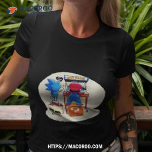 sonic and mario play pac man game over shirt tshirt 3