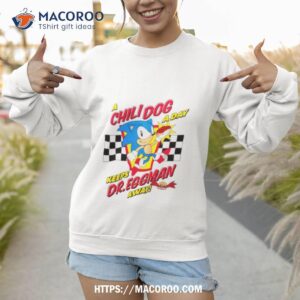 Sonic The Hedgehog Checkered Chili Dog Shirt 2 sonic the hedgehog checkered chili dog shirt sweatshirt