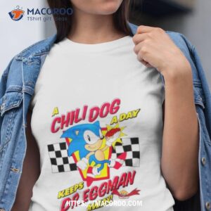Sonic The Hedgehog Checkered Chili Dog Shirt