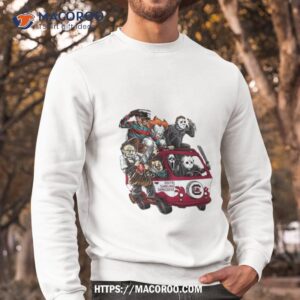 south carolina gamecocks horror movies characters bus halloween 2023 shirt sweatshirt