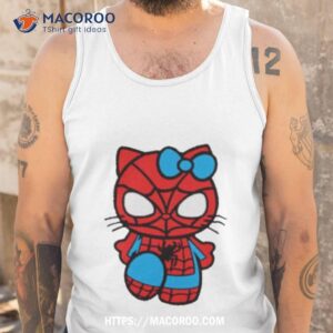 spider man and hello kitty shirt tank top