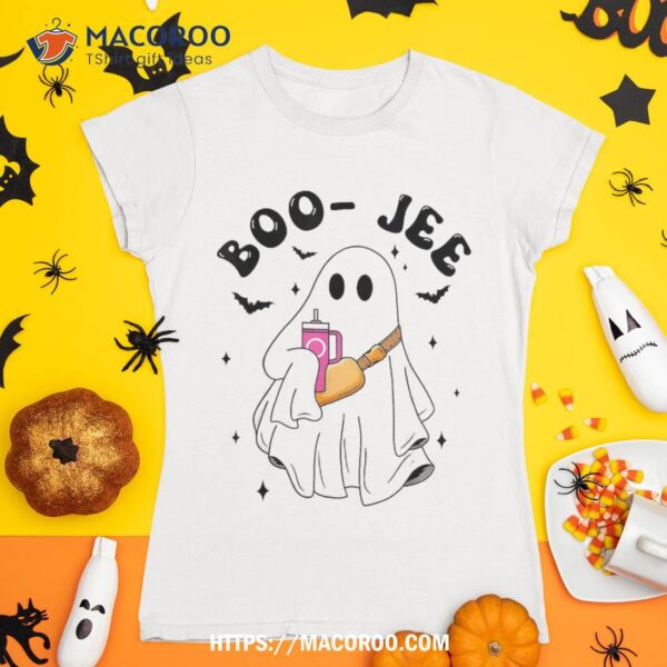 Spooky Season Cute Ghost Halloween Costume Boujee Boo-jee Shirt