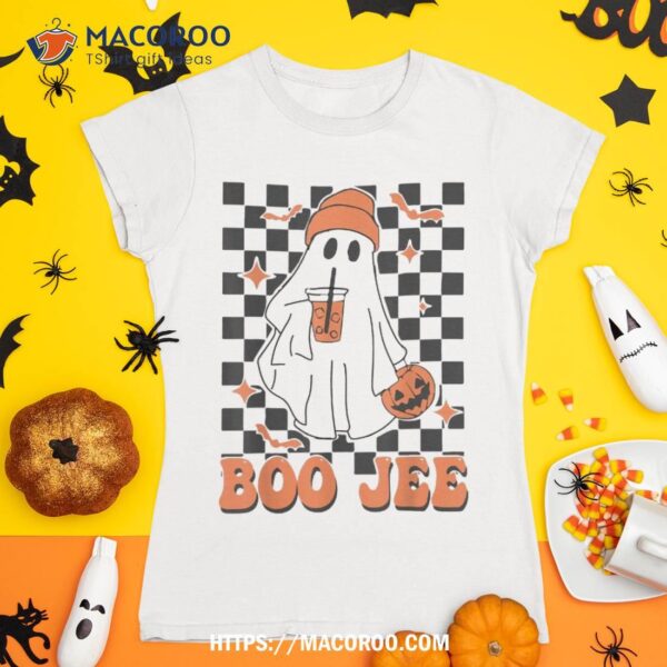 Spooky Season Cute Ghost Halloween Costume Boujee Boo Jee Shirt