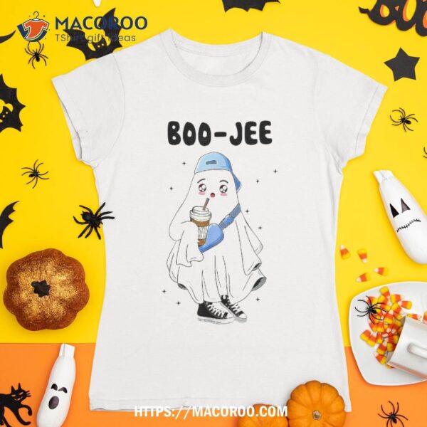 Spooky Season Cute Ghost Halloween Costume Boujee Boo-jee Shirt