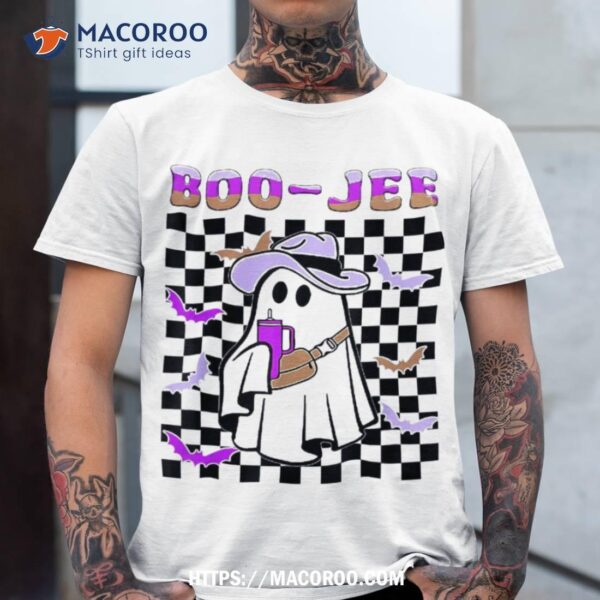 Spooky Season Cute Ghost Halloween Costume Boujee Boo-jee Shirt