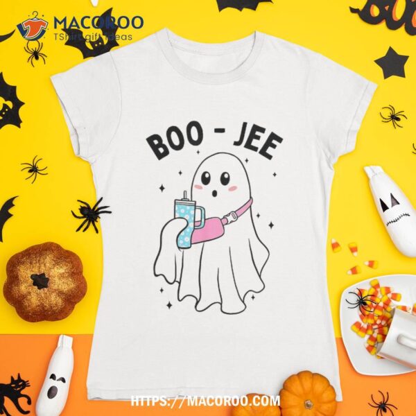 Spooky Season Funny Ghost Halloween Costume Boujee Boo-jee Shirt