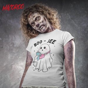 Spooky Season Funny Ghost Halloween Costume Boujee Boo-jee Shirt