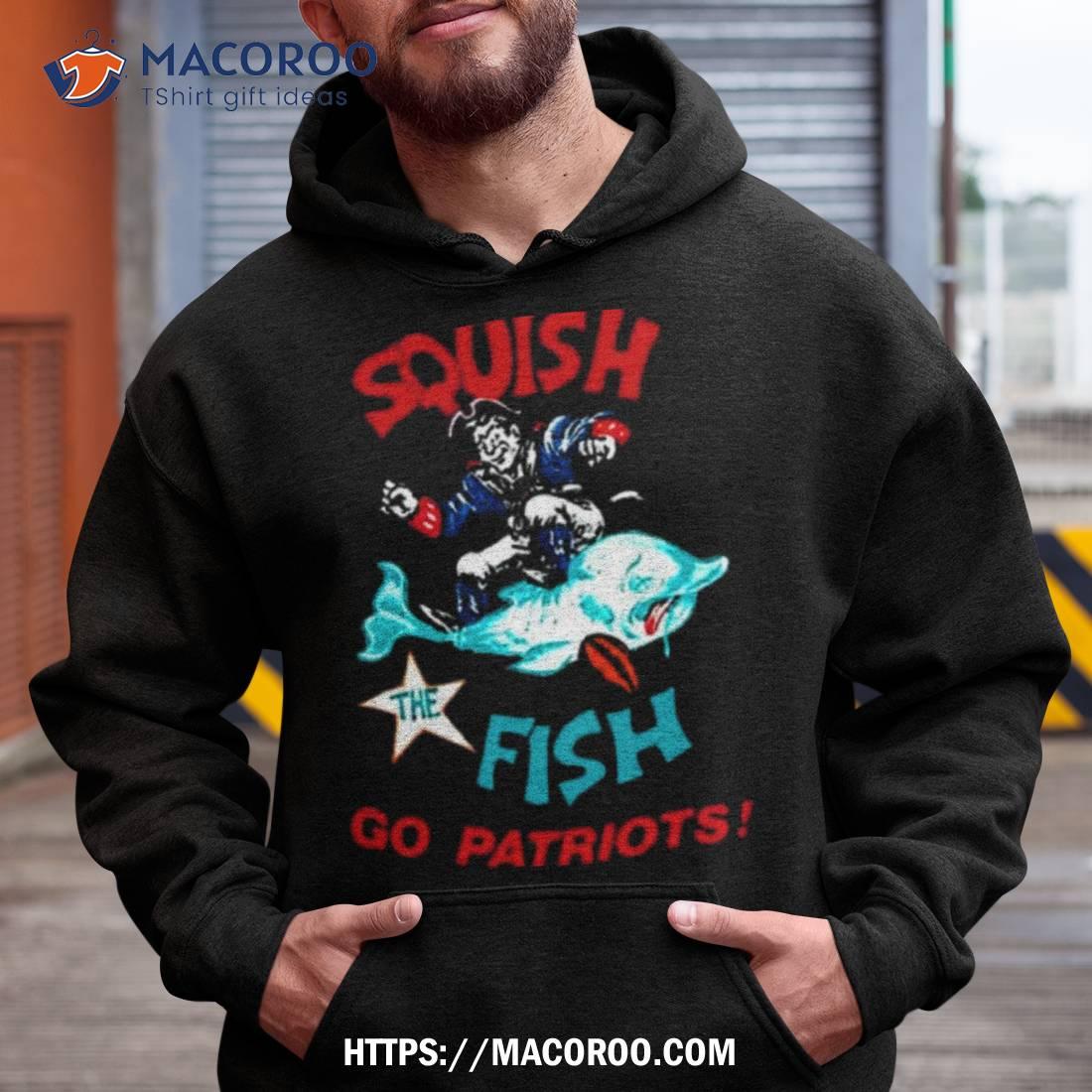 Squish Fish Go Patriots Art Shirt Squish Fish Go Patriots Art Shirt