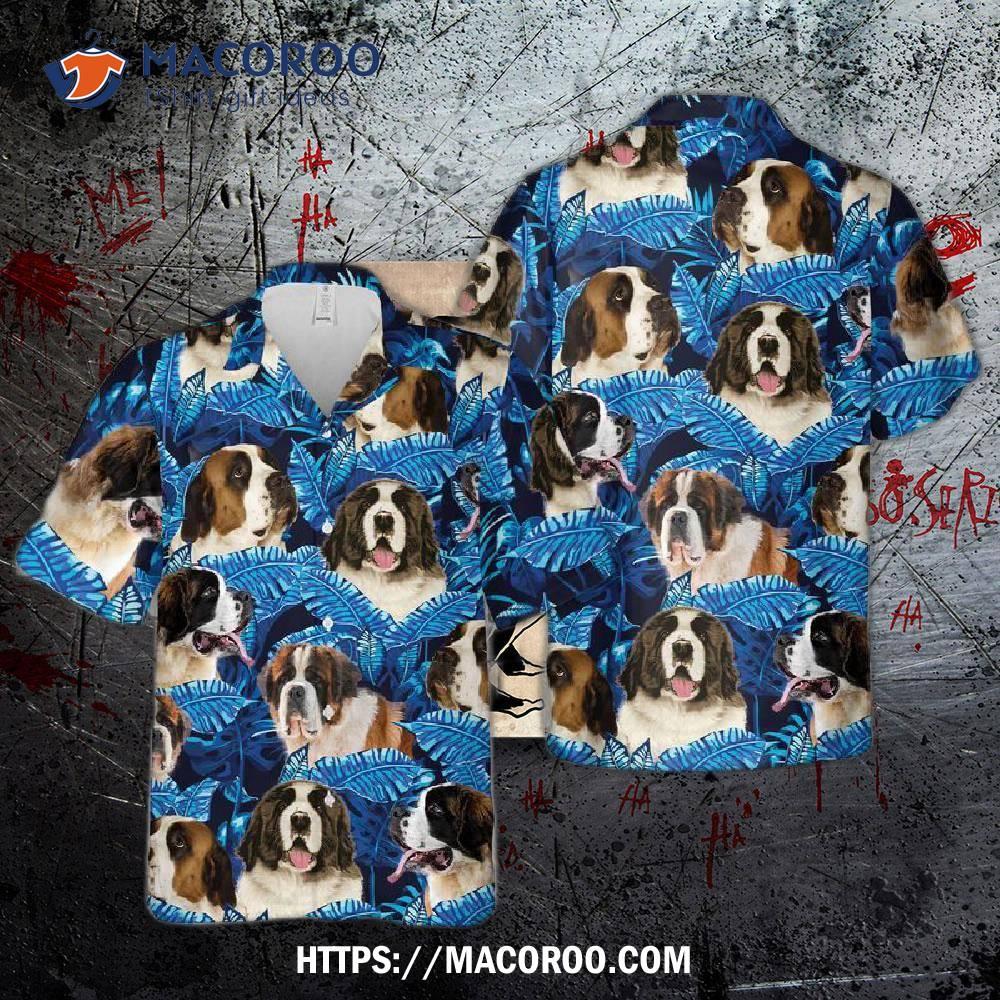 St. Bernard (dog) Hawaiian Shirt St. Bernard (dog) Hawaiian Shirt