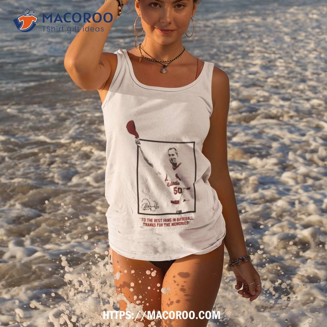 St Louis Cardinals Adam Wainwright To The Best Fans In Baseball Thanks For The Memories Signature Shirt St Louis Cardinals Adam Wainwright To The Best Fans In Baseball Thanks For The Memories Signature Shirt