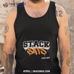stack sats relai app shirt tank top