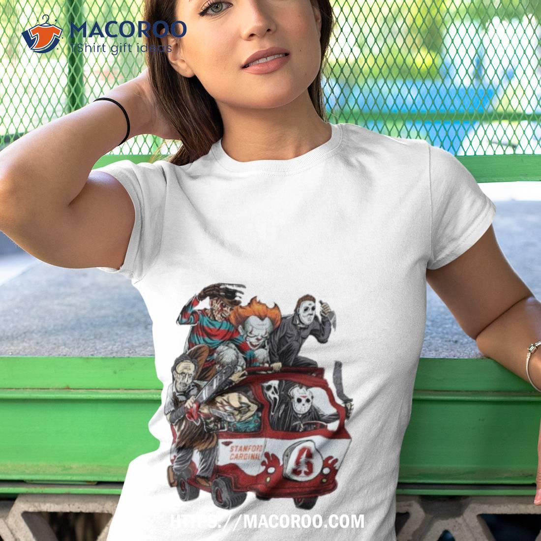 Stanford Cardinal Horror Movies Characters Bus Halloween 2023 Shirt Stanford Cardinal Horror Movies Characters Bus Halloween 2023 Shirt