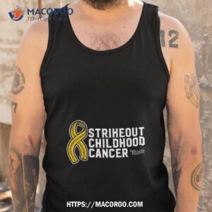 Strikeout Childhood Cancer Shirt 3 strikeout childhood cancer shirt tank top