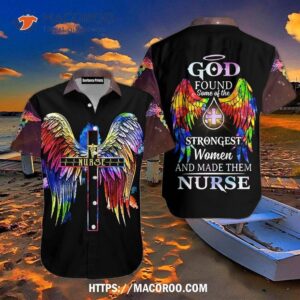 Strongest Women And Made Them Nurse Color Wings Aloha Hawaiian Shirt