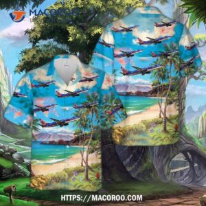 Sun Country Airlines Boeing 737-8q8 Hawaiian Shirt