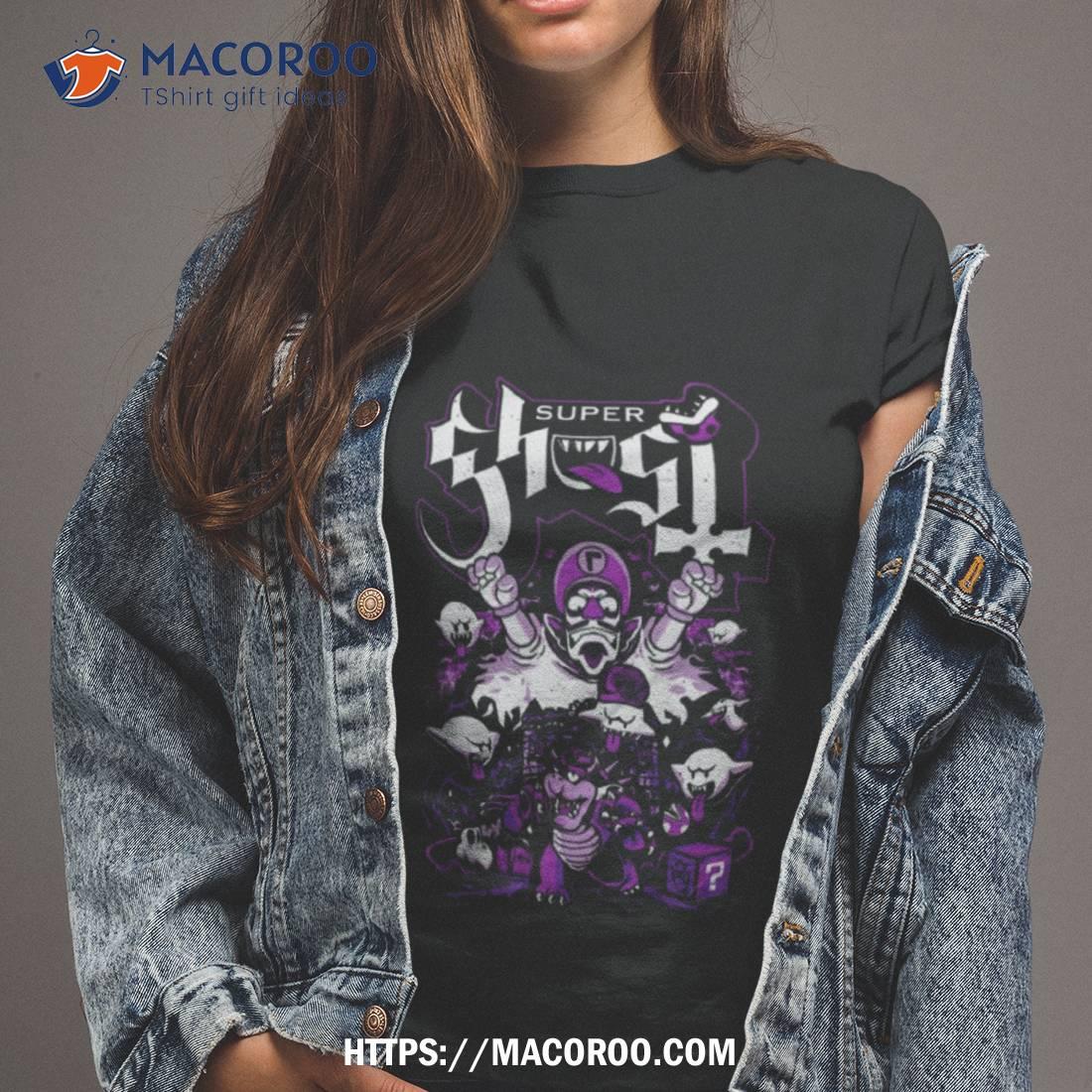 Super Ghost He Run’s Funny Heavy Metal Video Game T Shirt Super Ghost He Run’s Funny Heavy Metal Video Game T Shirt