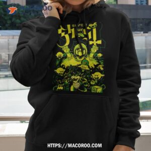 Super Ghost Scream Green Heavy Metal Video Game T Shirt