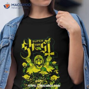 Super Ghost Scream Green Heavy Metal Video Game T Shirt