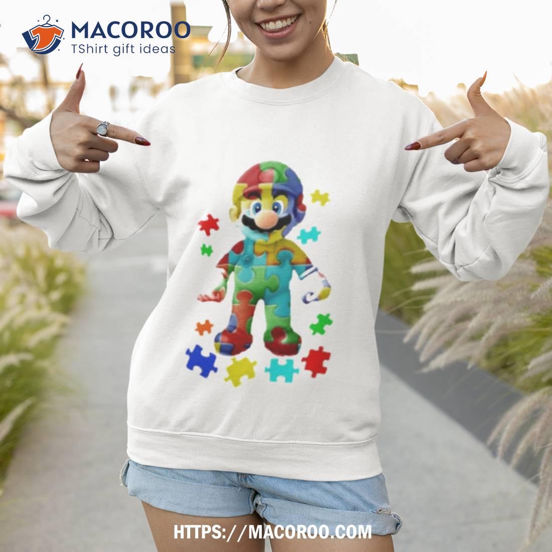 Super Mario Autism Art Design Shirt Super Mario Autism Art Design Shirt