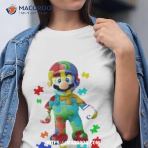Super Mario Autism Art Design Shirt