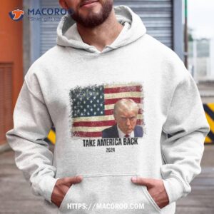 Take America Back 2024 American Flag Trump Mugshoshirt