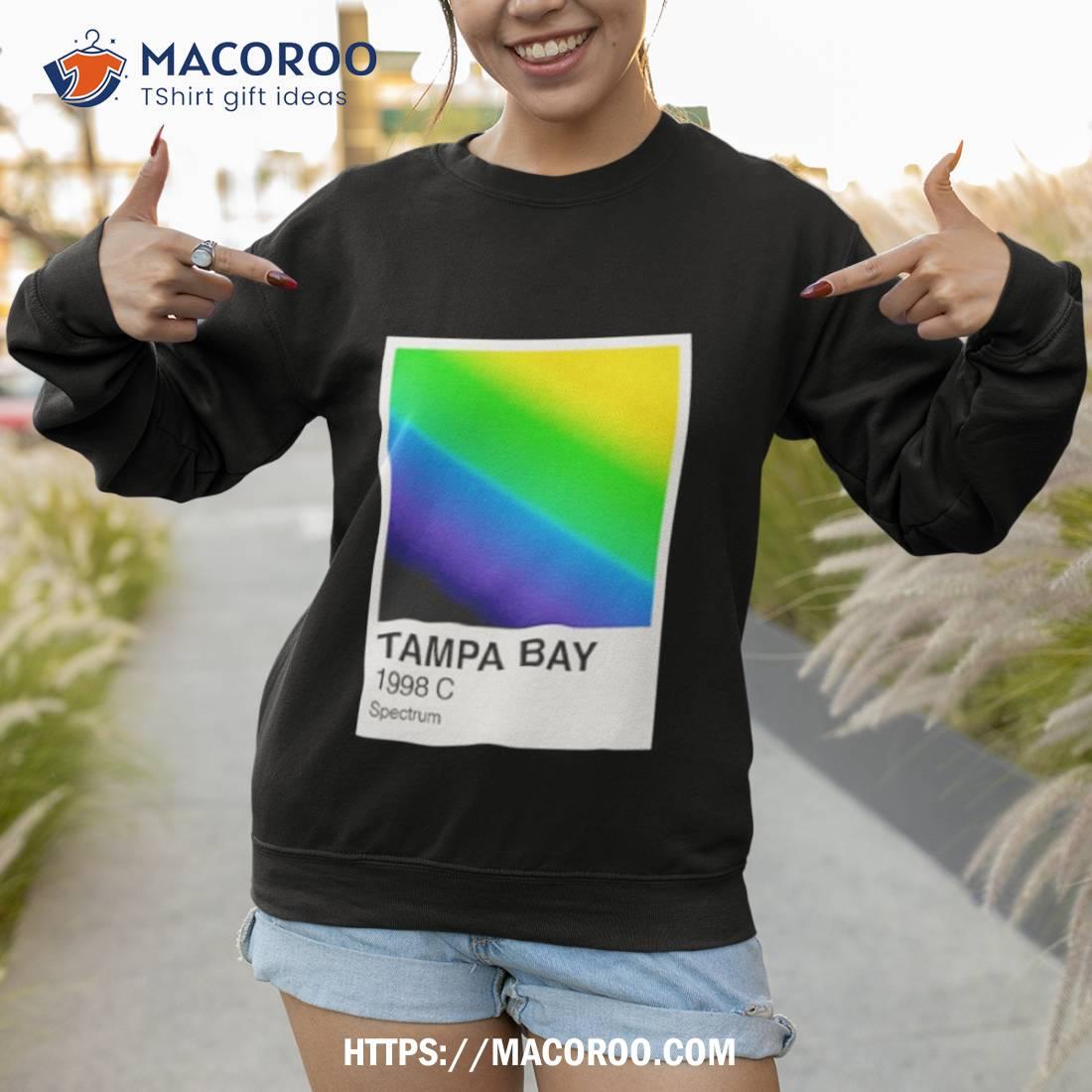 Tampa Bay Lighting Pride Flag Tie-Dye Tee Pride / S