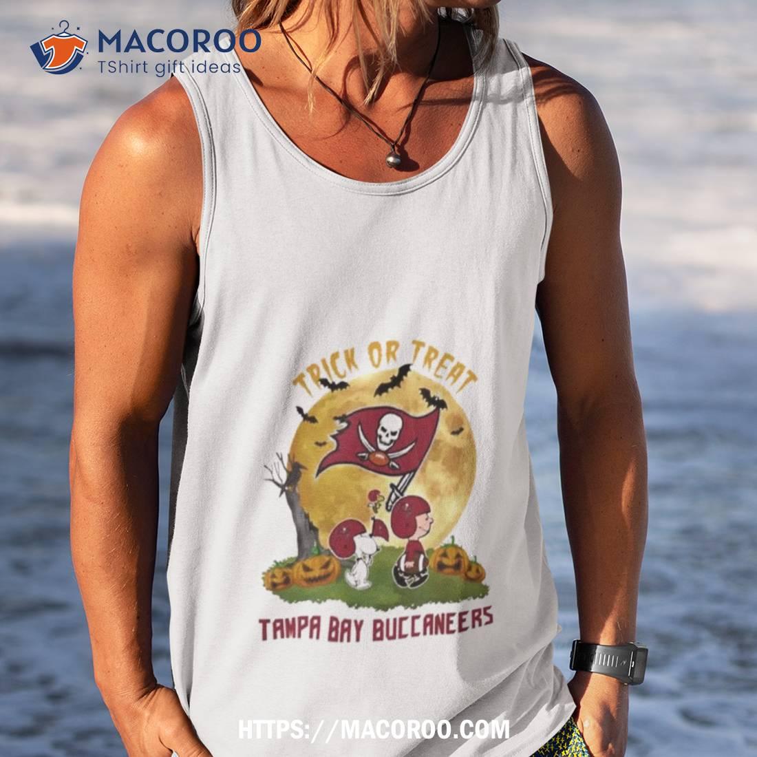 Tampa Bay Buccaneers Snoopy Charlie Brown And Woodstock Trick Or Treat Halloween 2023 Shirt Tampa Bay Buccaneers Snoopy Charlie Brown And Woodstock Trick Or Treat Halloween 2023 Shirt