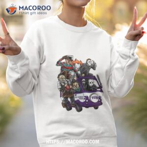 Tcu Horned Frogs Horror Movies Characters Bus Halloween 2023 Shirt 3 tcu horned frogs horror movies characters bus halloween 2023 shirt sweatshirt 2