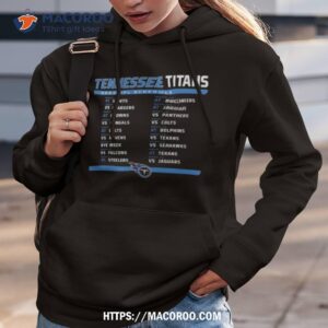 tennessee titans 2023 nfl schedule t shirt hoodie 3